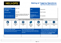 Baiting & Trapping Operations